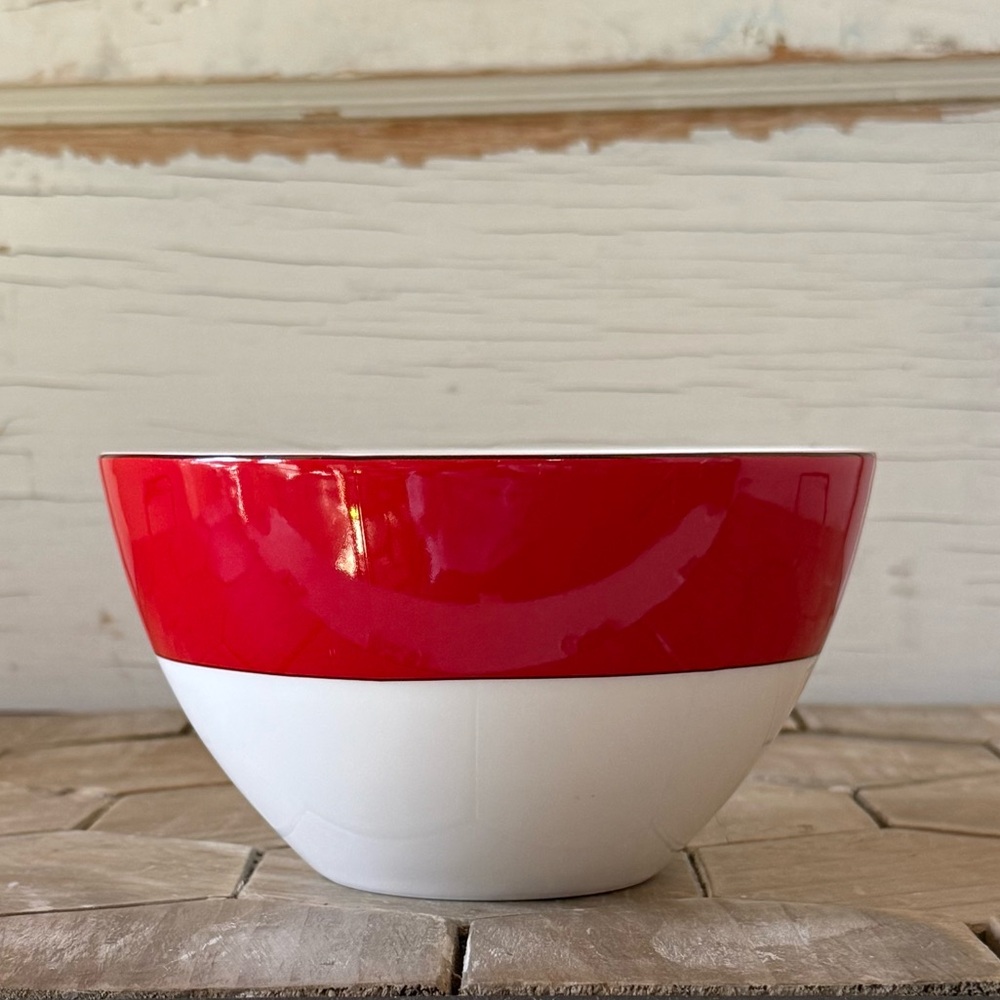 Kate Spade New York, Rutherford Circle Red by Lenox, Set of 4,Cereal/Soup Bowls - Picture 8 of 12